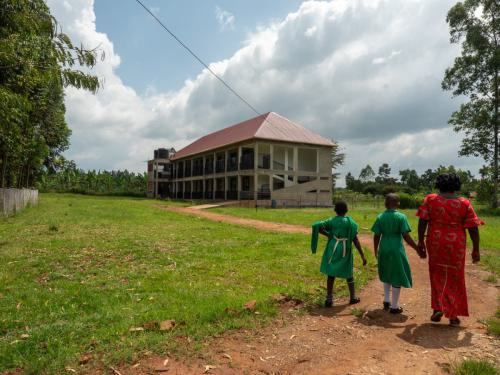 Das ist das Schlafgebäude der Primary School